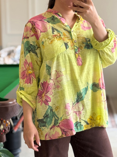 شومیز لینن ایتالیایی اورجینال